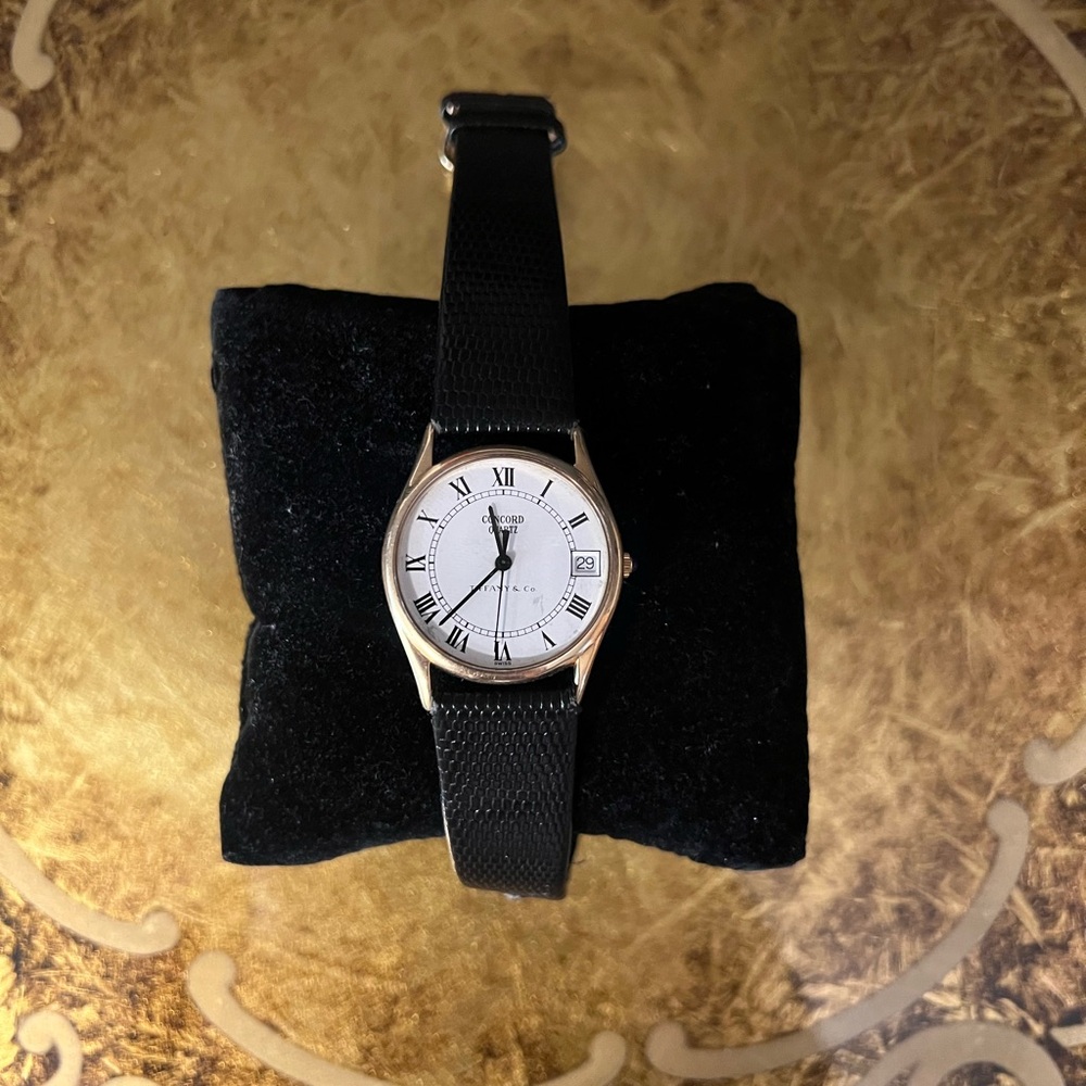 Tiffany & Co. Concord Vintage 14K Gold Quartz Watch - Picture 2 of 7